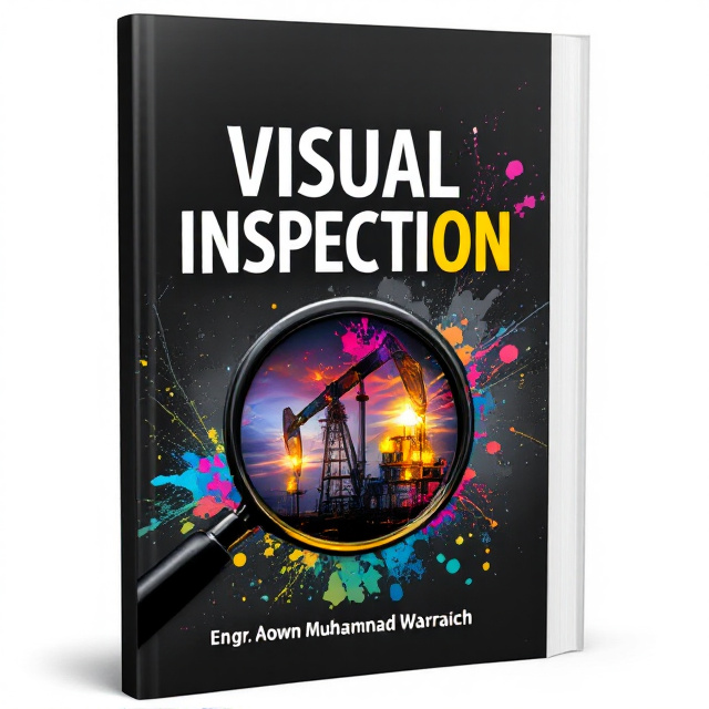 The cover features a close-up image of an oil rig with a magnifying glass hovering over it. The image is in black and white with a splash of vibrant colors highlighting the magnifying glass.