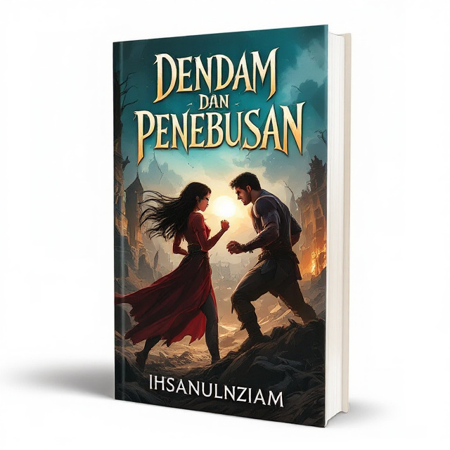 The cover features an illustration of Raya and Kiran in a fighting pose, against a backdrop depicting a destroyed village. This contrast highlights the difference in their characters and sets the tone for the story.