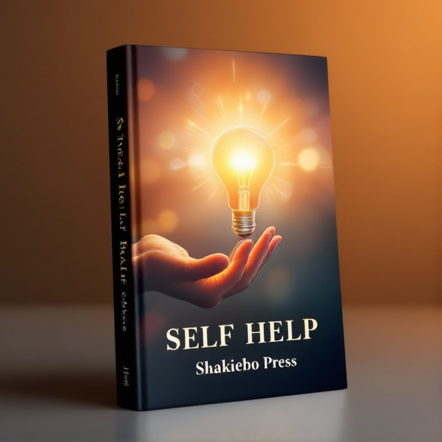 A close-up image of a person's hand reaching out for a light bulb, symbolizing the search for self-improvement and personal growth. The background is a gradient of warm colors, representing hope and positivity.