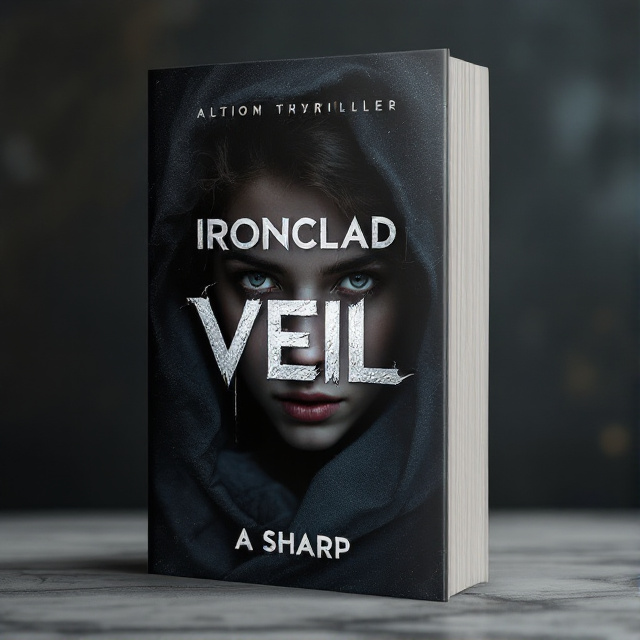 The cover features a close-up image of a young adult, with a mysterious expression and wearing a veil. The background is dark and slightly blurred, creating a sense of intrigue.
