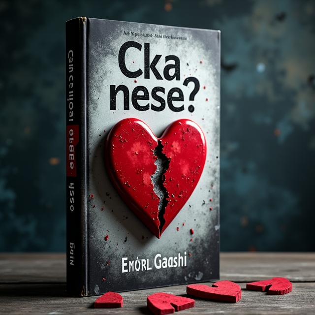 A close-up image of a broken heart with shattered pieces scattered around, symbolizing sadness and heartbreak. The background is a mix of dark and light colors, representing the turmoil and hope within the story.