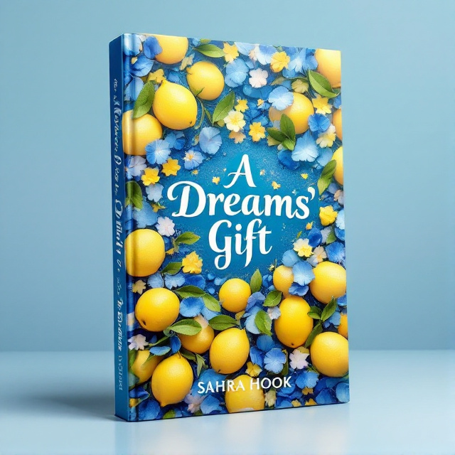 The cover features a vibrant and mesmerizing display of small lemons and blue petals. The lemons are scattered across the background, with the blue petals delicately placed on top, creating a captivating and spellbinding scene.