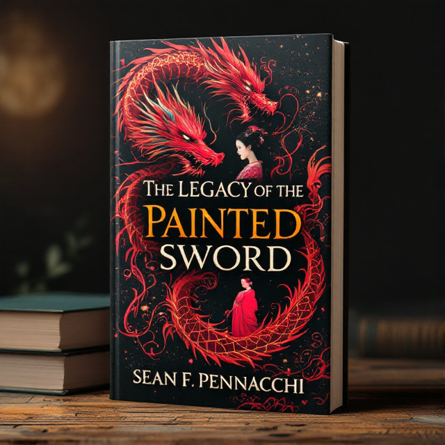 The cover features a stunning Japanese dragon in vibrant red hues, coiling around a delicate geisha. The dragon's majestic presence is juxtaposed with the geisha's serene beauty, representing the themes of power and grace present in the book.
