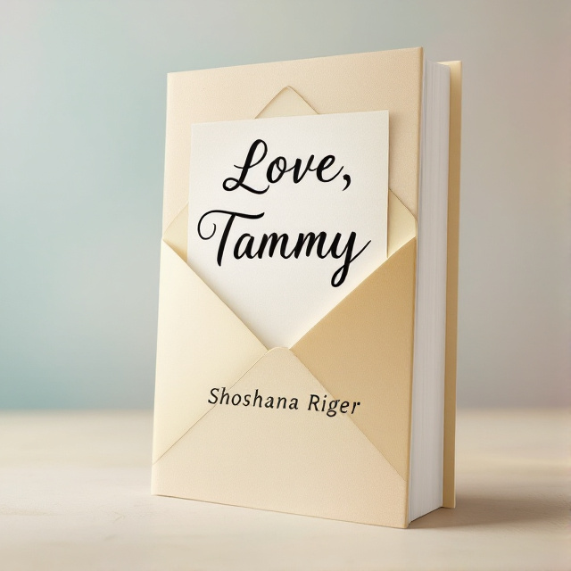 The cover features a close-up image of a handwritten letter with the words "Love, Tammy" written in beautiful cursive. The letter is partially unfolded, revealing a heartfelt message inside. The background is muted with soft, pastel colors, evoking a sense of hope and tenderness.