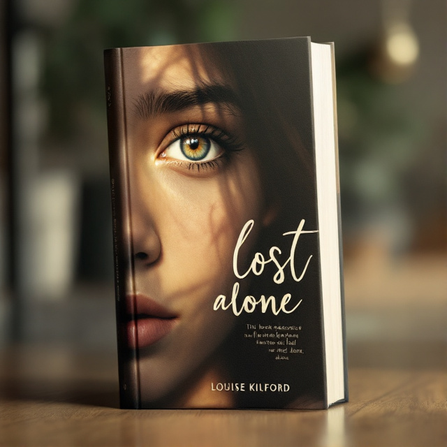 The cover features a close-up image of a young person's face, with a soft and warm color palette. The face is partially in shadow, representing the feelings of being lost and alone, but with a small glimmer of light highlighting their eye, symbolizing hope and self-discovery.