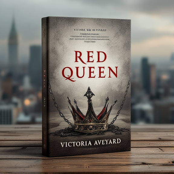 The cover features a cityscape in the background, capturing the dystopian setting of the book. In the foreground, a broken crown is placed, symbolizing rebellion and the disintegration of power. Chains intertwine with the crown, representing the oppression and struggle present in the story.