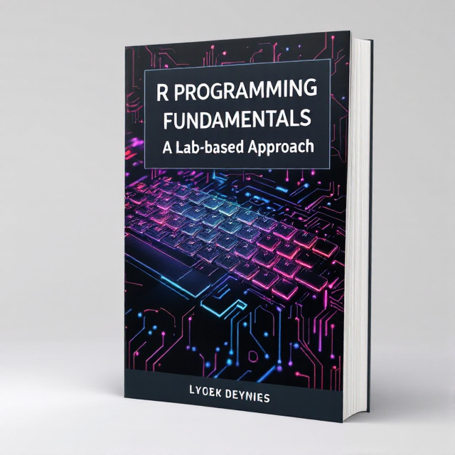 The cover features a close-up image of a computer keyboard with the keys arranged in a captivating pattern. The keys are highlighted in vibrant colors that represent the coding language. The background is a dark, futuristic circuit board design, giving it a science and technology vibe.