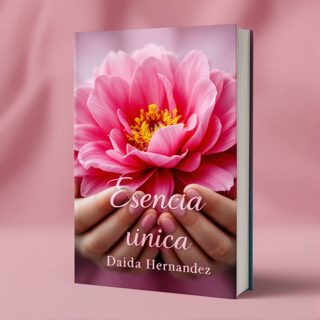 A close-up image of a vibrant pink flower with delicate petals, held gently in the hands of two women. The women's hands are positioned in a way that supports and nurtures the flower, symbolizing the essence of uniqueness and empowerment.