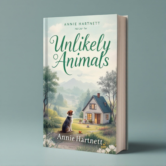 The cover features a serene landscape with a dog sitting near a cozy family house. The house is surrounded by lush trees and under a vast sky, creating a sense of peace and tranquility.