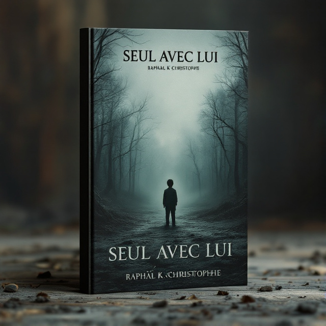 The cover features a haunting image of a young boy standing alone in a desolate landscape, surrounded by a dense forest with a single tree in the foreground. The overall atmosphere is somber and evokes a sense of isolation and despair.