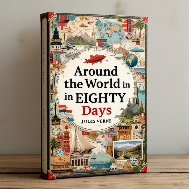 A collage-style cover featuring various travel elements such as maps, modes of transportation, cultural symbols, and landscape photos. The elements are arranged in a vibrant and dynamic scene that showcases the diversity of global travel. The illustrations are overlapping and layered, creating a sense of depth and complexity.