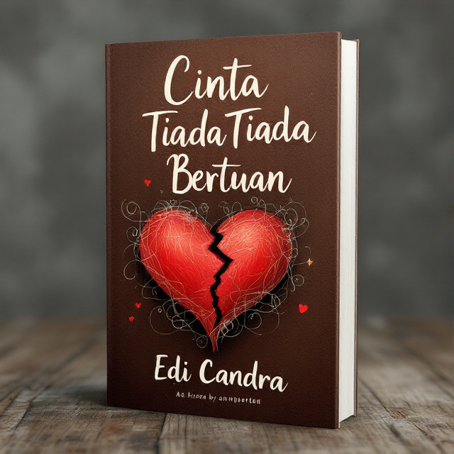 The cover features a close-up image of two intertwined hearts, one vibrant red and the other broken and fading. The hearts are surrounded by flowing lines and swirls, representing the complexity of a love that is unrequited. The background is a rich brown color, symbolizing the depth and intensity of the emotions portrayed in the book.