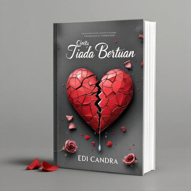 The cover features a close-up image of a broken heart, with a single tear falling from it. The heart is surrounded by wilted roses and shattered pieces, symbolizing the pain of a love that ended in heartbreak.