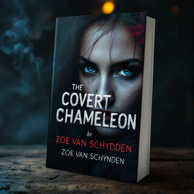 The cover features a close-up image of a woman with a mysterious expression on her face, partially hidden in the shadows. Her eyes are captivating and convey a sense of intrigue. The background is a dark, atmospheric setting with hints of smoke and dim lighting.