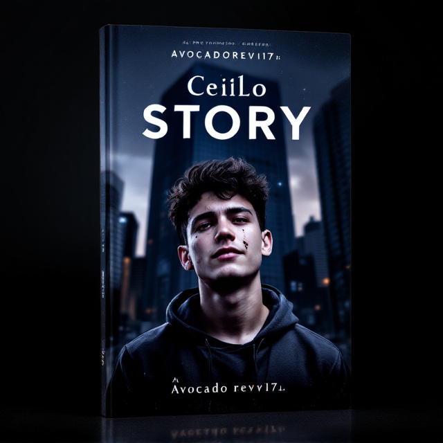 The cover features a young male teenager with visible facial wounds, standing in front of a dark and towering urban building. The background has a gradient dark tone with subtle textures to add depth. The boy's expression conveys a mix of happiness, sadness, and intense emotions, reflecting the complex narrative.