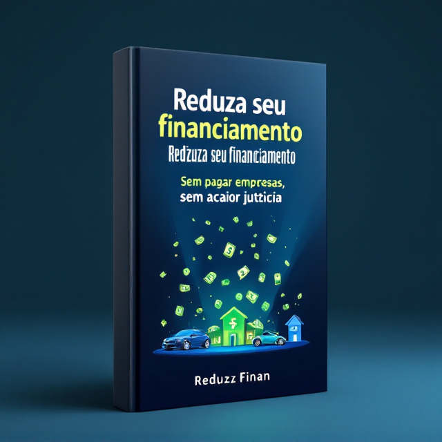 The cover features a dark blue background with a gradient that gives a slight illumination effect, enhancing the sense of depth. A subtle illustration of a car, motorcycle, and house is arranged at the bottom, symbolizing financial assets. Centered on the cover, cascading money symbols are depicted in a vibrant green, suggesting financial improvement. This dynamic scene evokes confidence and a sense of opportunity.