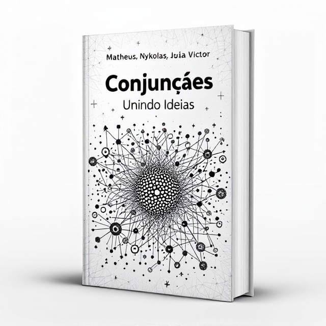 The cover features an intricate network of small circles and squares interwoven seamlessly, symbolizing interconnected ideas across the page. Interspersed among these shapes are illustrated arrows and plus symbols, an artistic representation of idea convergence. The background presents a subtle black and white gradient with a texture reminiscent of a web or neural network, reinforcing the theme of interconnection.