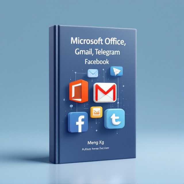 A sleek, modern collage featuring icons of Microsoft Office, Gmail, Telegram, and Facebook in a dynamic arrangement. Soft, gradient backgrounds suggest seamless connectivity.
