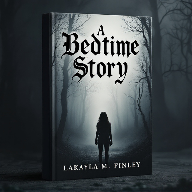 The cover features an ominous scene with dense fog curling through a dark forest. In the foreground, a teenage girl stands with her back to the viewer, seemingly drawn towards the depths of the woods. The color palette is dominated by grays and blacks with hints of ghostly white, creating a chilling atmosphere. Sparse, twisted trees loom starkly against the hazy background, enhancing the sense of foreboding.