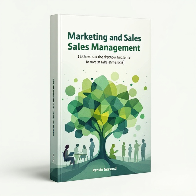 The cover features a blend of abstract, geometric shapes in varying shades of green emanating from the center, symbolizing growth and innovation. These shapes are layered over a subtle background depicting silhouettes of diverse professionals engaged in a collaborative workspace. The silhouettes add depth and a sense of dynamic teamwork.