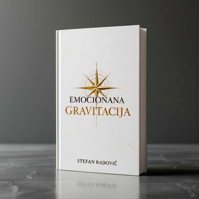 A minimalist cover featuring a single, elegant gold compass on a white background. The compass symbolizes navigation and mystery, suggesting the emotional journey and magnetism of the story. Behind the compass, a subtle, abstract pattern in a faint gold hue adds depth and intrigue without overpowering the main symbol.