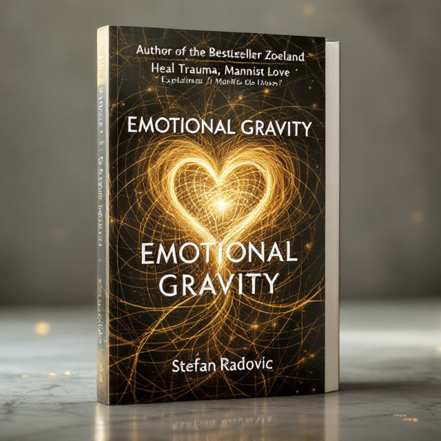The cover features a radiant, heart-shaped golden yarn at its center, with intricate threads spiraling outward, creating a mysterious vortex. The threads primarily weave to the left, except for a single, prominent strand extending to the right, symbolizing individuality and hopeful divergence. The background is a sophisticated blend of soft white gold, exuding elegance and emotional depth.