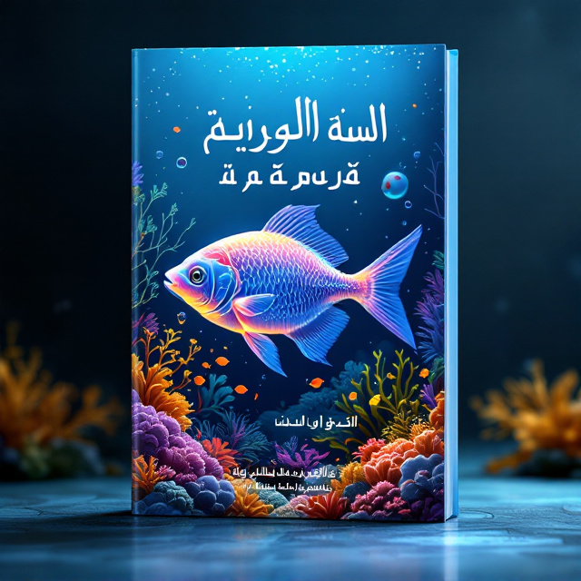 A majestic underwater scene featuring vibrant aquatic life such as fish swimming through corals and sea plants. The central focus is a detailed, semi-transparent illustration of a fish showing its mucosal layer, glowing with energy to symbolize immunity. Soft, swirling currents and bubbles add movement and depth to the cover.