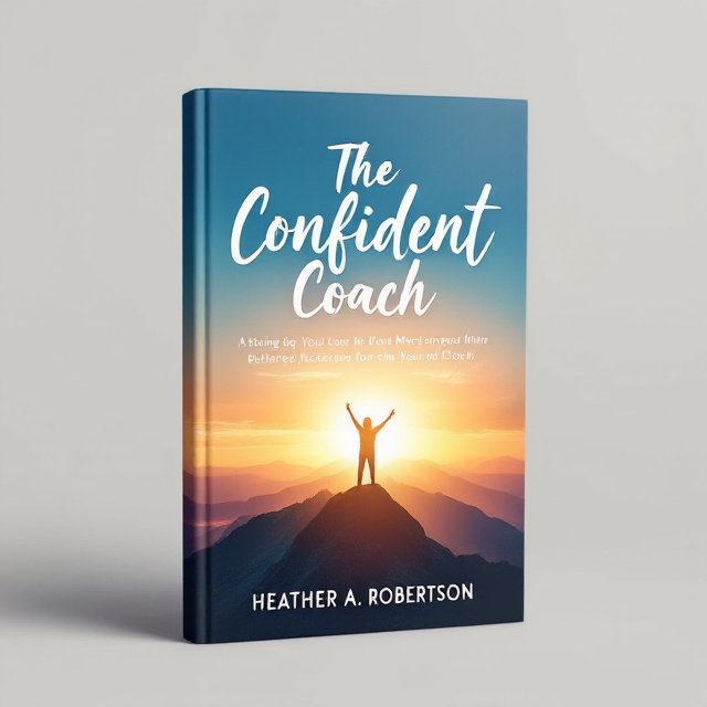 The cover features a radiant sunrise over a mountain peak, symbolizing new beginnings and personal growth. At the base of the image, there is a silhouette of a person with arms raised in triumph. The background has a gradient from deep blue at the top to warm yellow at the bottom, creating a sense of optimism and energy.