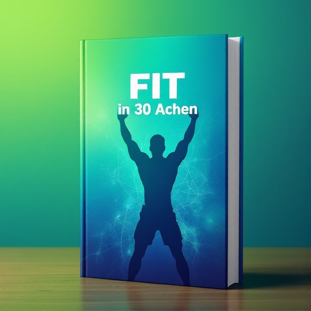 A dynamic silhouette of a physically strong person mid-action, overlaid on a vibrant gradient background transitioning from deep blue to bright green. Subtle energy lines radiate from the figure, symbolizing mental strength.