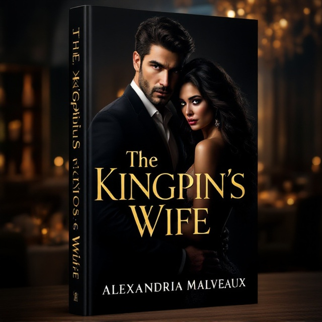 The cover features a dimly lit restaurant interior. In the foreground, a strikingly handsome olive-complexioned man with a commanding presence, wearing an elegant suit, enters holding a glamorous woman with his hand on her lower back. In the shadows, a beautiful woman with flowing dark hair and teary eyes is seen, highlighting her shattered emotions. Subtle elements of wealth and power are symbolized by opulent decor and glinting jewelry.