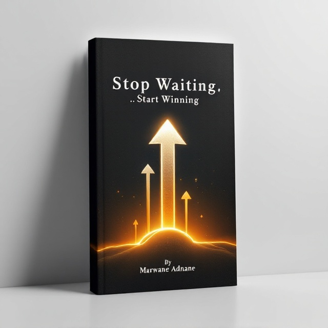 The cover features a prominent upward-pointing arrow in the center, seamlessly integrated with a faded clock icon right behind it, symbolizing growth and urgency. A soft, warm sunrise effect emanates from the bottom in gentle orange and yellow hues, suggesting positivity and new beginnings. The background is a sleek black gradient with subtle textures, giving the cover a modern and polished feel. A faint glow of white and yellow highlights the title area for emphasis, and a simple yet elegant border frames the entire design, enhancing its professional appearance.