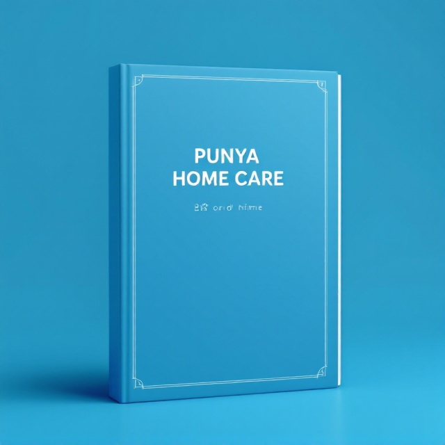 A minimalist cover featuring a stylized icon resembling a house, integrated with elements like gears and notepads to symbolize care and policy. The background is a solid, calming blue, exuding professionalism.