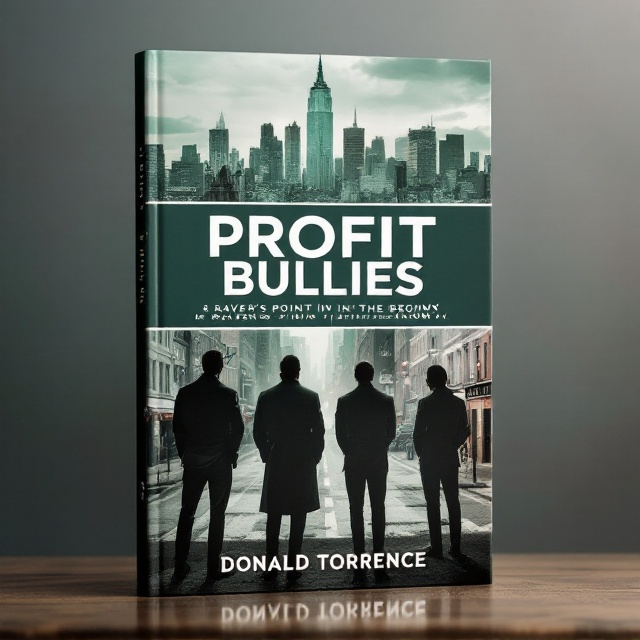 The cover depicts a split scene. The top half features the iconic Manhattan skyline highlighting the grandeur and opulence of Wall Street. Underneath it, separated by a softened white line, is an image of Raven’s Point in The Bronx, depicted with gritty streets and a hint of chaos. In the foreground, six silhouetted figures stand with their backs to the viewer, overlooking both scenes as if contemplating their territories. The color scheme blends rich greens and contrasting whites to invoke a sense of wealth and moral duality.