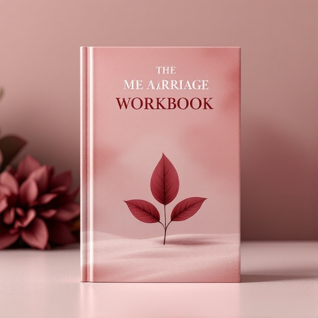 A serene landscape featuring a single, elegant maroon leaf gently resting on a smooth surface, surrounded by a soft, natural background that suggests calmness and strength. The overall palette predominantly uses shades of maroon with subtle earthy tones to accentuate the natural theme.