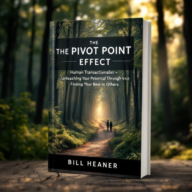 A serene landscape of a path in a lush forest, symbolizing a journey. The path leads to a horizon bathed in soft, inviting light, creating a sense of calmness and fascination. In the foreground, subtle shadows of people engaging in conversation, embodying human interaction.