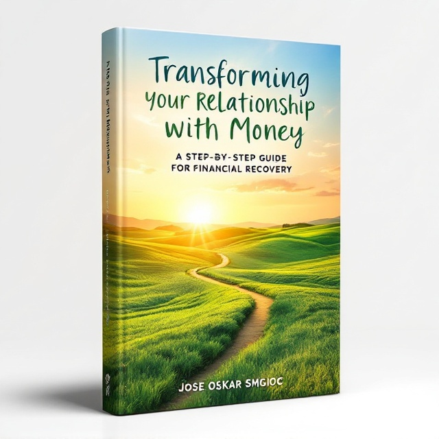 A serene sunrise over a lush green field, symbolizing new beginnings and optimism. In the foreground, a gently curving path winds through the field, representing the journey to financial recovery. Soft, warm colors dominate the cover, evoking a sense of hope and renewal.