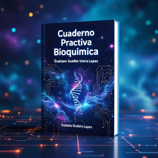 A deep-space background with swirling nebulas in shades of blue and purple, giving a cosmic and futuristic vibe. Overlay is placed with intricate biochemical structures, like a DNA helix, subtly integrated into the nebula. Glowing circuit patterns crisscross the background, enhancing the sci-fi feel. The author's name and book title are positioned to stand out but blend harmoniously with the elements.
