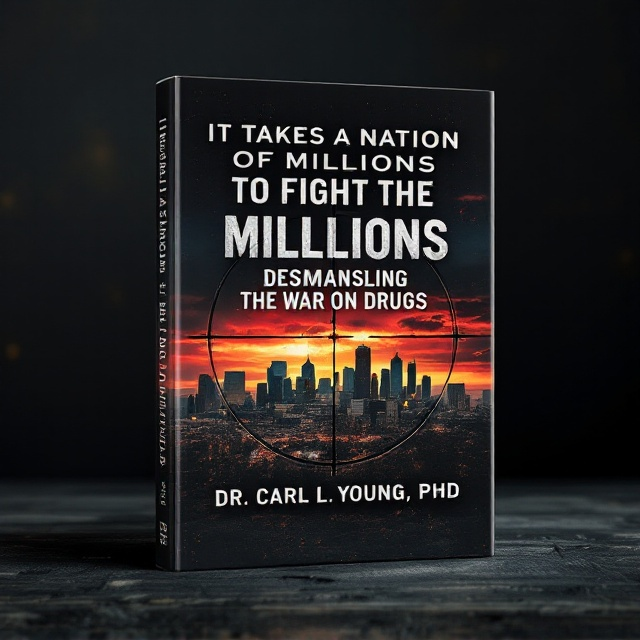 The book cover presents a dramatic view of the Minneapolis skyline at twilight. Deep shadows cast by the setting sun set an eerie ambience. The skyline is subtly textured to reflect an impending dusk with flame-like burgundy clouds against a black sky. Dominating the cover is a sniper’s target scope overlay, its crosshairs sharply focused on the skyline, evoking a sense of danger and urgency.