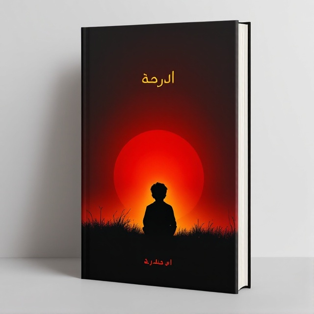 A stark, minimalist cover depicting a solitary young boy sitting on the edge of a desolate field, his expression emotionless. The background is a gradient from deep red to shadowy black, conveying a sense of coldness and detachment. The boy's silhouette is highlighted by a soft yellow glow that subtly draws attention to his presence.
