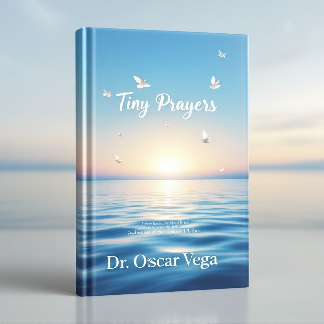 A serene landscape featuring a tranquil lake with a clear sky transitioning into a sunrise, symbolizing hope and beginning. The horizon draws the viewer's eye, offering a sense of limitless potential. In the foreground, subtle imagery of doves in flight represents peace and freedom, seamlessly integrating with gentle waves on the water's surface.