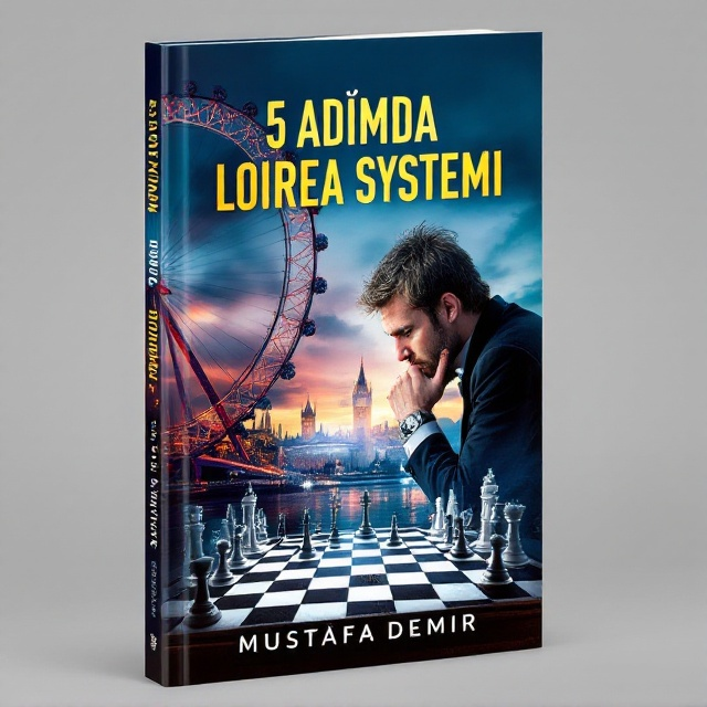 The cover features a vivid image of the London Eye and Tower Bridge subtly imposed on a chessboard background. Magnus Carlsen's photo is cleverly integrated, slightly transparent, so it appears as though he's contemplating a chess move on a board that is seamlessly connected to the backdrop of London. The scene is set against a twilight sky, enhancing the sense of depth and intellect.