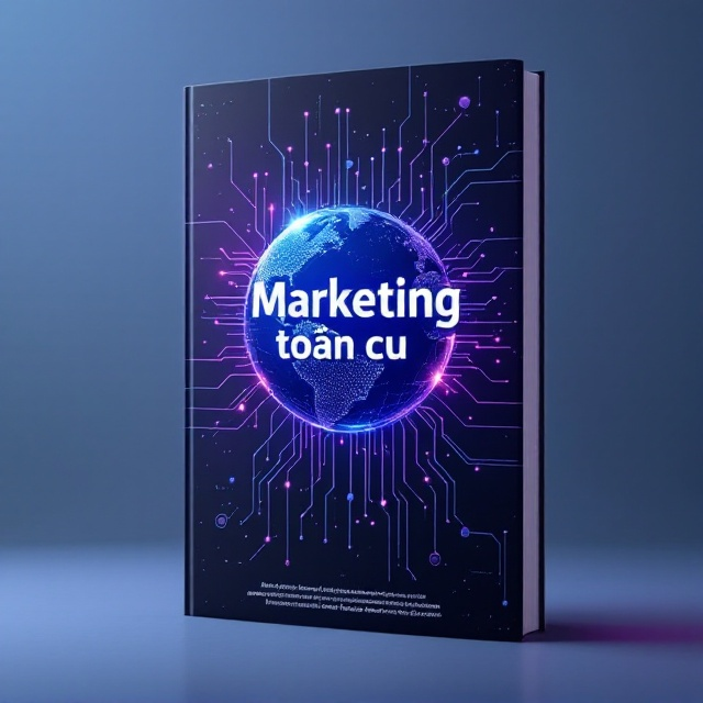 The cover features a futuristic digital globe at the center, surrounded by dynamic, vibrant lines symbolizing global connections and data streams. The background is a gradient of deep space blue to twilight purple, giving a sci-fi feel. Abstract circuit patterns subtly overlay the background for a high-tech look.