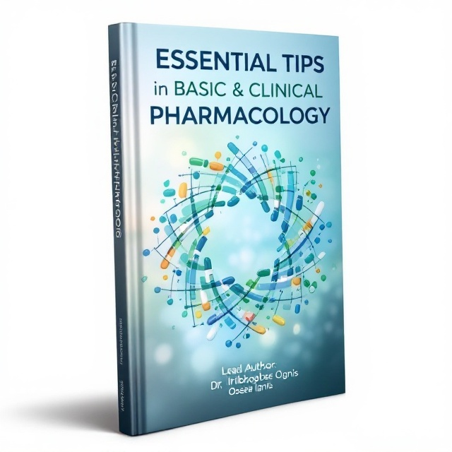 The cover features an abstract illustration of intertwining pills and vaccines, forming a serene and unified pattern. In the center, there's a tranquil blue and green color gradient that exudes a sense of calm and well-being. The background is a soft white, enhancing the clarity of the design.