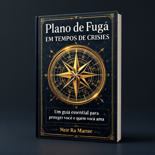 The cover features a central compass, illuminated softly with a golden glow to symbolize guidance and direction. This compass is set against a dark blue and black background, infused with subtle, intricate world map lines to evoke a sense of global awareness. Hints of golden accents embellish the compass, adding a touch of elegance.
