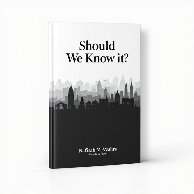 A striking silhouette of a historic city skyline fades into a gradient, with shades of white transitioning into deep black at the bottom. The silhouette represents time's passage, with subtly integrated historical icons transitioning into modern outlines.