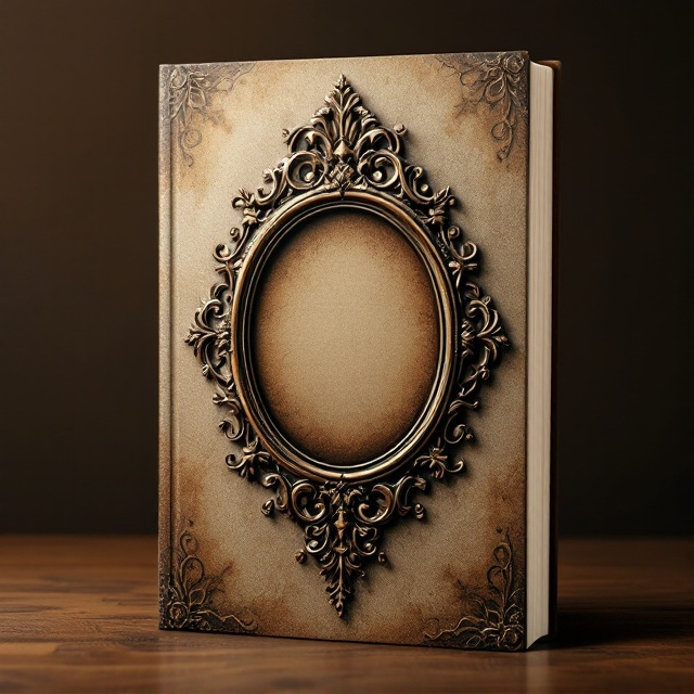 The cover features a soft, textured brown background with a warm and inviting vintage feel. Centered prominently is an ornate vintage mirror with intricate detailing, exuding a sense of mystery and antiquity. Around the mirror, subtle faded swirls and flourishes enhance the fantasy aspect without overpowering the main element. The title, "حين نغفوا," is elegantly placed just above the mirror, creating a focal point that draws the eye naturally.
