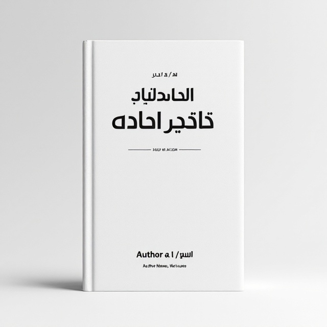 The front cover features a clean and modern design with a minimalistic style. The background is solid white, creating a clean canvas. A bold, centered title "مدخل الى علم المعلومات" in large black letters at the top draws attention. Below the title, the subtitle "مقرر مدخل الى علم المعلومات، الفرقة الاولى، قسم المكتبات و المعلومات كلية الآداب جامعة المنوفية" is inscribed in a slightly smaller size. At the bottom of the cover, the author's name "الاستاذ الدكتور / محمد" is elegantly displayed in italicized black font. The back cover mirrors the simplicity with repeating elements and enough space for additional academic or publisher information.