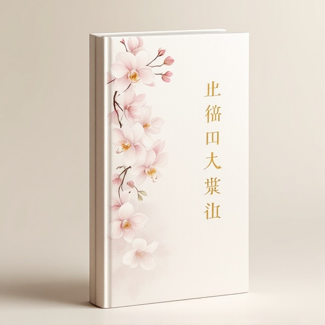 The cover features an elegant composition with a delicate watercolor illustration of orchids gracing a significant portion of the cover. The orchids extend along the left edge of the cover in a gentle cascade that signifies grace and tradition.