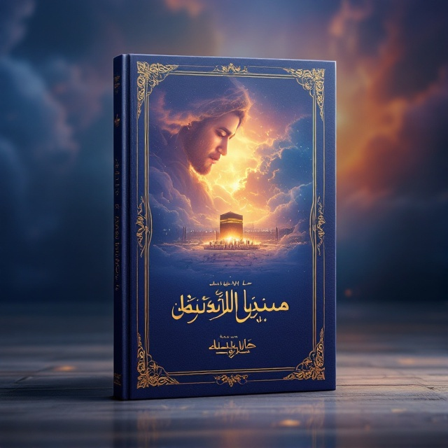 The cover features a serene image of سید جواد ذاکر, placed to the left side, gazing with a compassionate expression towards the center. On the right, the majestic Harām of Imam Hussain (علیه السلام) is featured, bathed in a gentle golden light that filters through delicate wisps of cloud. The background melds twilight hues of purple and azure blue, giving a feeling of spiritual depth and tranquility. Subtle ornate patterns inspired by Islamic art frame the top and bottom edges, enhancing the sacred theme.