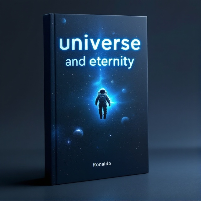 The cover features an astronaut in a classic space suit, floating among a backdrop of distant planets, shimmering stars, and a vast interstellar void. The planets are subtly glowing in shades of blue, while the void is an endless, deep black. The focal point is the astronaut, drifting toward the vast unknown, which sparks curiosity and wonder.